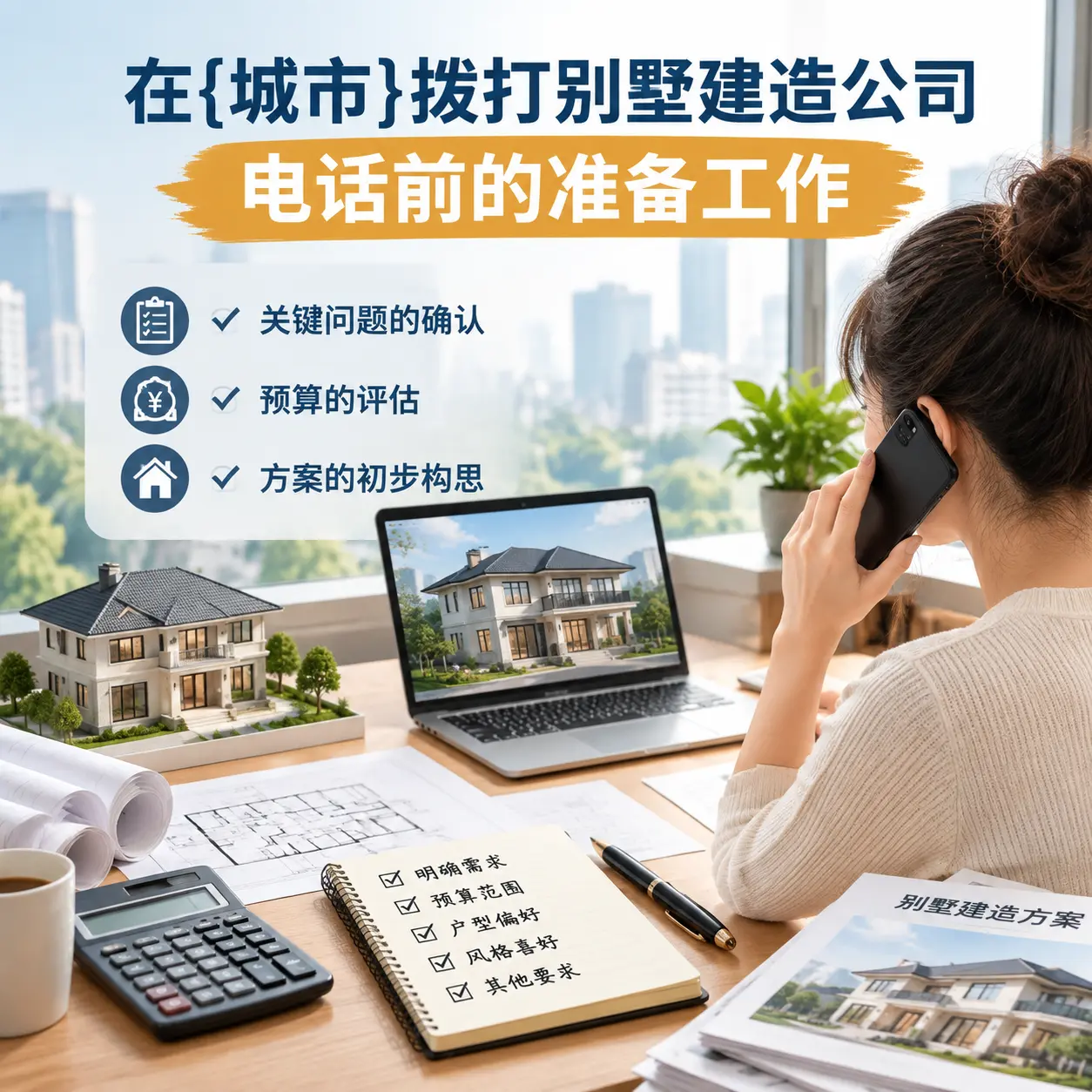 在剑河拨打别墅建造公司电话前的准备工作