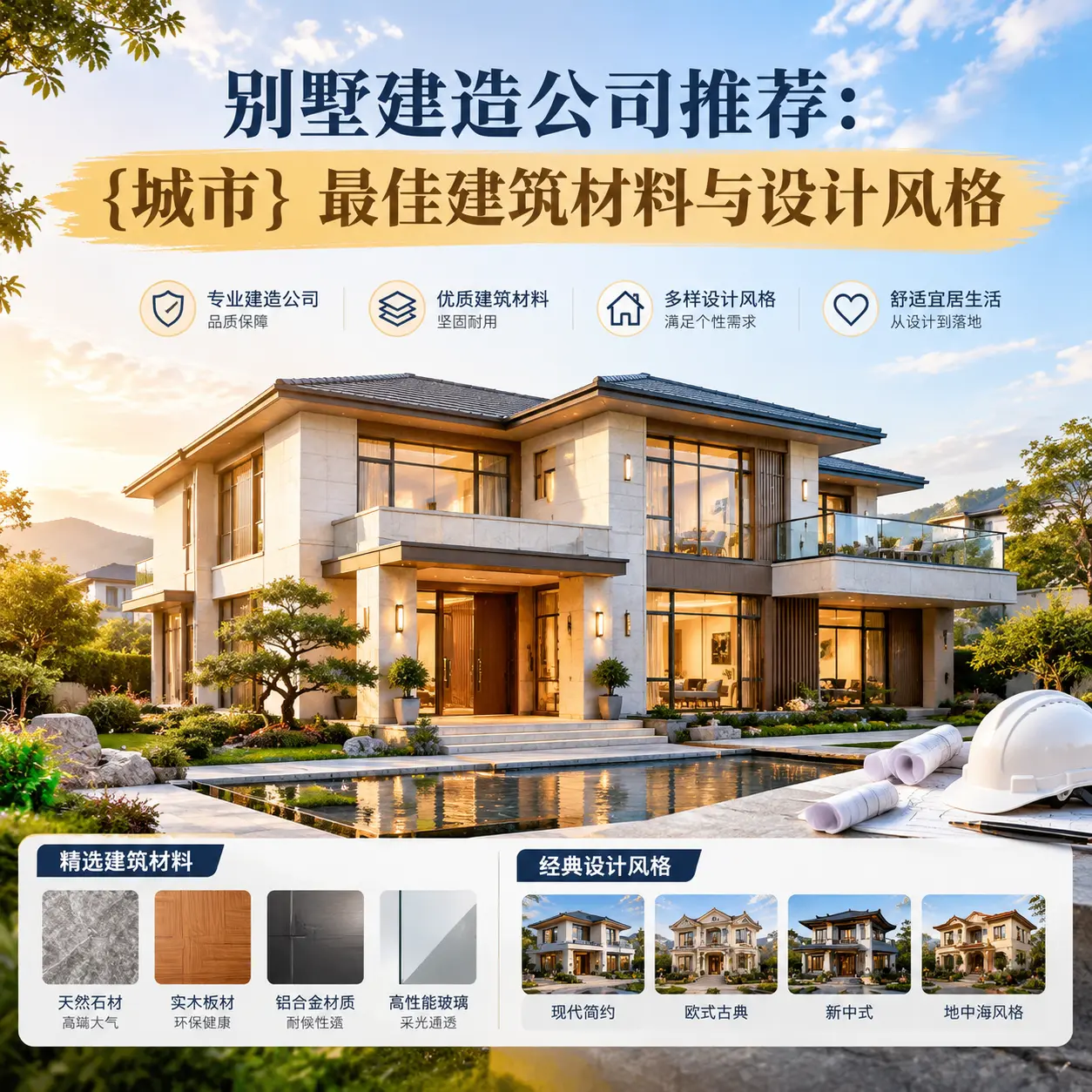 别墅建造公司推荐： 剑河 最佳建筑材料与设计风格