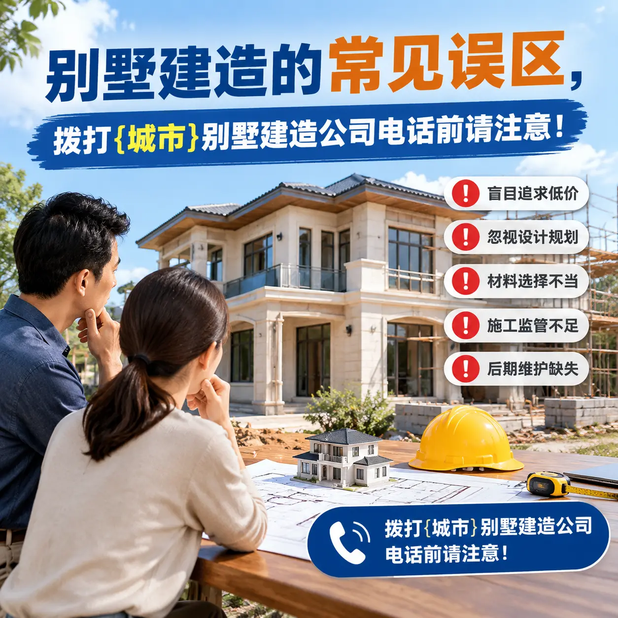 别墅建造的常见误区,拨打剑河别墅建造公司电话前请注意!